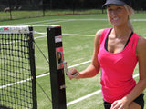 Tennis Post Pair - 200 x 300 Base Plates | Sportzing Tennis Australia